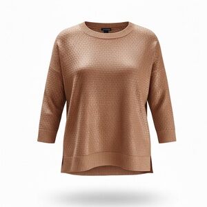 Club Monaco Metallic Copper Textured Sweater